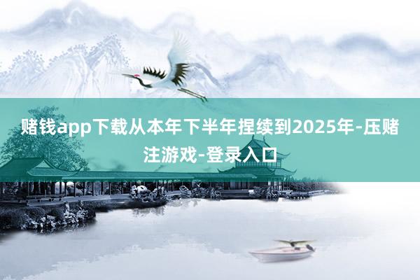 赌钱app下载从本年下半年捏续到2025年-压赌注游戏-登录入口