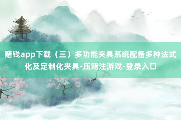 赌钱app下载（三）多功能夹具系统配备多种法式化及定制化夹具-压赌注游戏-登录入口