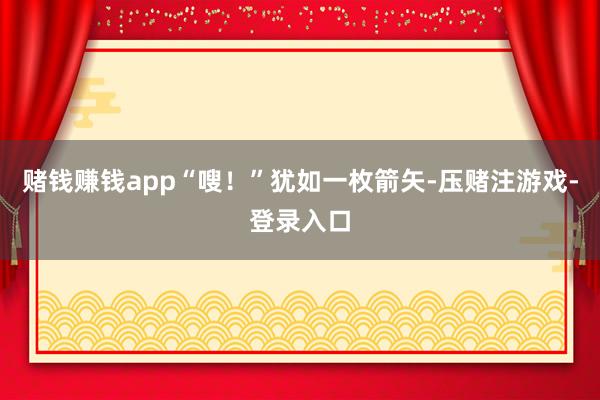 赌钱赚钱app“嗖！”犹如一枚箭矢-压赌注游戏-登录入口